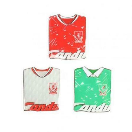 Liverpool FC Retro Badge Set (3-pack) One Size Grön/Röd/Vit Green/Red/White One Size