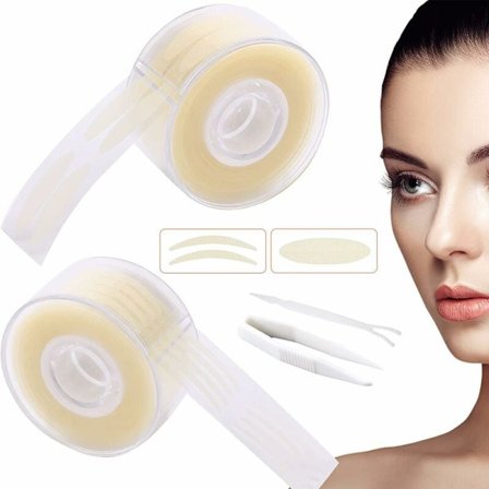 Silmäluomitarrat 1200 kpl, Näkymätön Kaksoisluomien Nostoliuskat, In