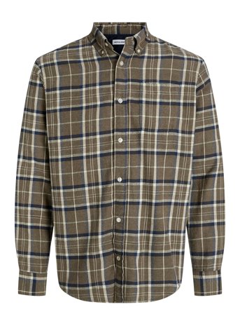 Jjeclassic Flannel Check Shirt Ls Sn Khaki Jack & J S