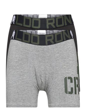 Cr7 Boy's Trunk 2-Pack Bamboo Grey CR7