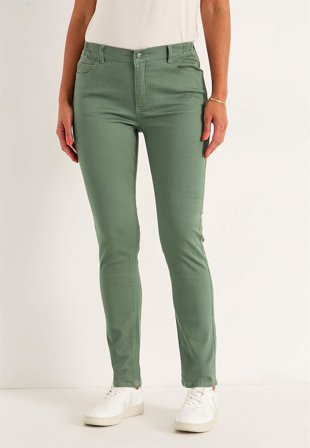 Cellbes of Sweden - Jeans med resårmidja - khakigrön - för damer - 42L