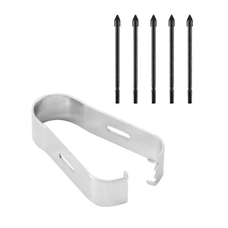 5 stk Stylus Refill Erstatning Stylus Touch Pen Tips Erstatningsspiss Galaxy Note20/Note10/Tab S6/Tab S7 - Svart