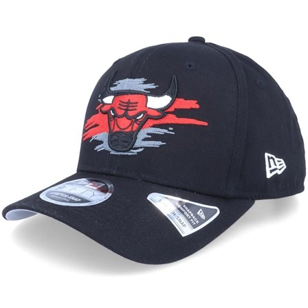 New Era - NBA Zwart adjustable Cap - Chicago Bulls Tear Logo 9FIFTY Black Adjustable @ Hatstore