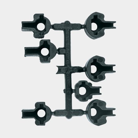 Ronstan BS 6/8, Narrow feet reserv, 1-7 (par), svarta glidfötter i plast för Ballslide travare till mastens likränna