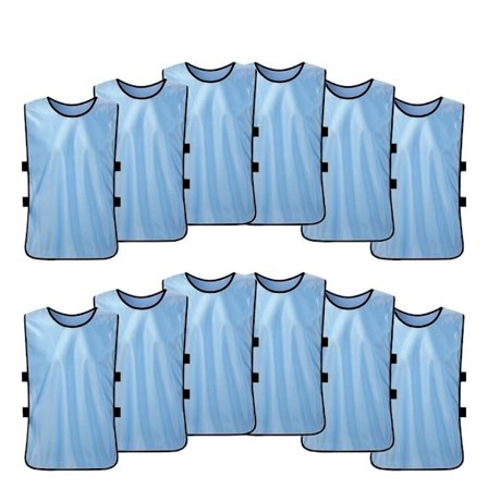 12STK Fotball for voksne Hurtigtørkende Fotballvest Treningsvest - Blå
