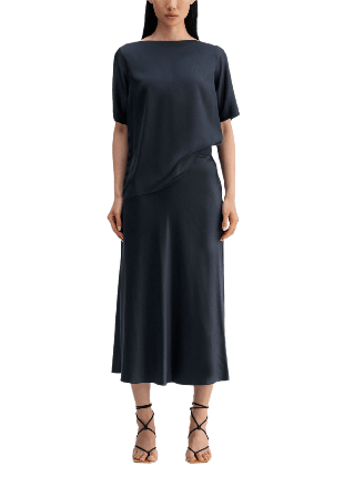 Ahlvar Gallery Yoli V-neck Blouse Blusar Dam Blå S