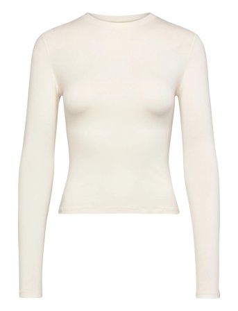 Flex Long Sleeve Tee Cream Organic Basics
