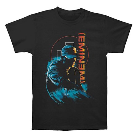 Eminem In Brackets Svart T-shirt