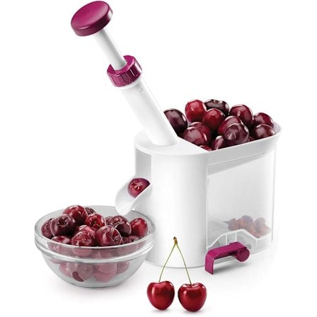 Kirsebær- og olivenutstener, unik, hvit