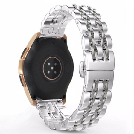 Samsung Galaxy Watch (42mm) klockarmband med spänne i rostfritt stål - Silver