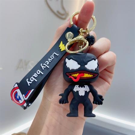 Sarjakuva Black Panther avaimenperä Söpö Iron Man Deadpool epoksi avaimenperä riipus 10