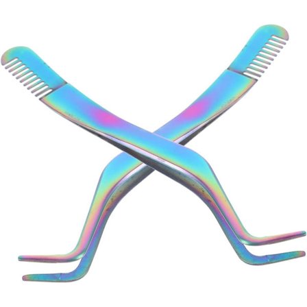 Øjenvippe pincet - 2 stk. - Professionel øjenbryn øjenvippe pincet - Universal falske øjenvipper øjenvippe pincet - Multifunktionel - Fjernelse af 