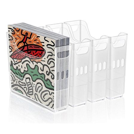 4 Deler 12 X 12 Tommers Papir Oppbevaring, Scrapbook Papir Oppbevaring med Hjul, Scrapbook Papir Oppbevaring, 12 X 12 Tommers Papir