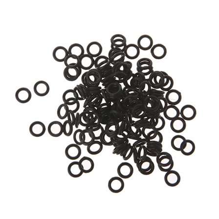 Mekaniskt tangentbord O-ring Buffer Gummi O-ring Tangentbord Switch Ljuddämpare Skärmrengöring Mikrofiberduk 120-pack
