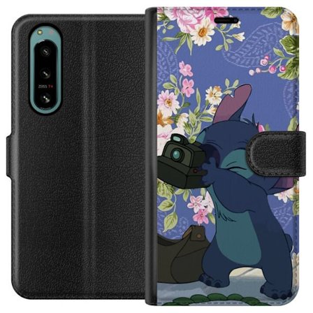 Kompatibelt Lommeboketui til Sony Xperia 5 IV Stitch med kamera