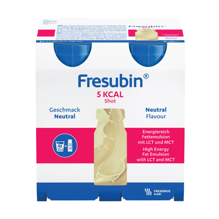 Fresubin 5kcal Shot nøytral, 4x125 ml