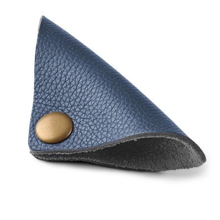 Kabel-Organizer | Marineblaues Leder | Dreieck for Men