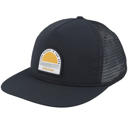 Salty Crew - Trophy Foamy Black Trucker Trucker Black Cap - @ Hatstore