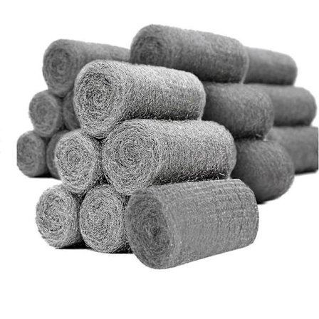 24-pak Stålull til Musbekæmpelse Tråduld Mus Grad til Rengøring & Lukning af Små Hull Fin Tråduld Rotter Rulle