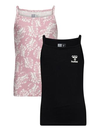 Hmlcarolina Strap Top 2-Pack T-shirts Sleeveless Multi/mønstret Hummel*Betinget Tilbud