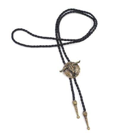 Western Vintage Bolo Tie Cowboy Tie Longhorn Bull Bolo Tie Native American Bolo Tie til Mænd Cowboy Slips Western Bolo