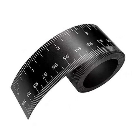 1 stk 100cm Magnetisk Linjal Fleksibel Magnetisk Linjal med Både Tommer og Centimeter Magnetmåling