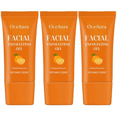 Orange Enzyme Ansiktspeeling Gel, VC Ljusnande Peeling Gel, Naturlig Rengörande Peeling Gel för alla hudtyper