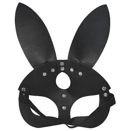 Hot deal til lav pris! Maskerade Kanin Maske Kvinner BunnØrer Maske Sexy Maske for Ball Halloween Party Svart 28X23cm-Glad