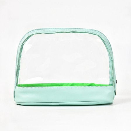 Transparent rese-necessär Shell Makeup Cosmetics Bag GREEN