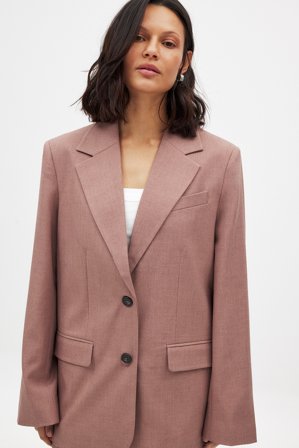 NA-KD Oversized Blazer - Skræddersyet blazer - Pink - EU 42