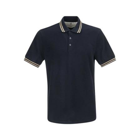Brunello Cucinelli, Polo shirt Niebieski, Mężczyzna, Rozmiar: L