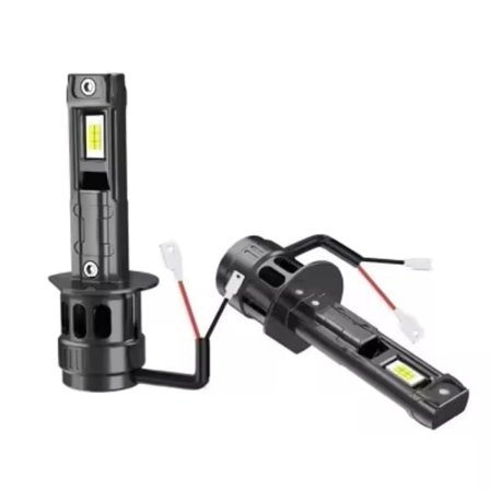 F8 Led kit H3 2500 lumen 22w 6000k med minifläkt 2-pack