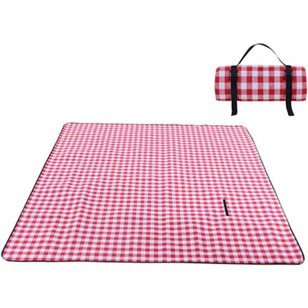 Picknickfilt 200 X 200 Cm, Vattentät Sandtät Utomhusfilt Stor Picknickmatta, Värmeisolerad Vattentät Med Handtag