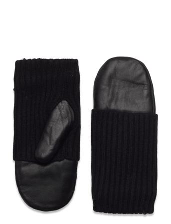 Day Leather Knit Mitten Black DAY Et
