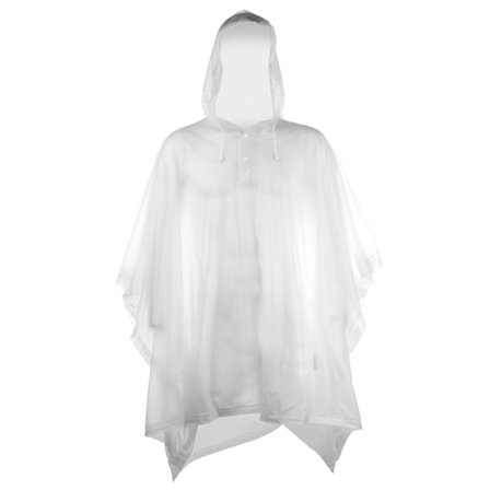 Splashmacs Unisex Vuxen Plast Poncho / Regnrock En Storlek Genomskinlig