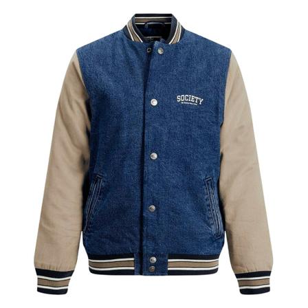 Jack & Jones, Bomber Hunter 12202865 Blauw, Heren, Maat:S