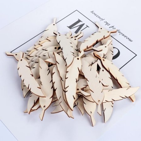 40 stk Laser Cut Trefjær hengende ornamenter