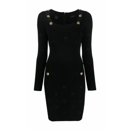 Pinko, Short Dresses Zwart, Dames, Maat:M