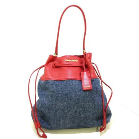 Miu Miu Pre-owned Handväska blå, Dam Vintage Väskor, Dam, Storlek: ONE SIZE