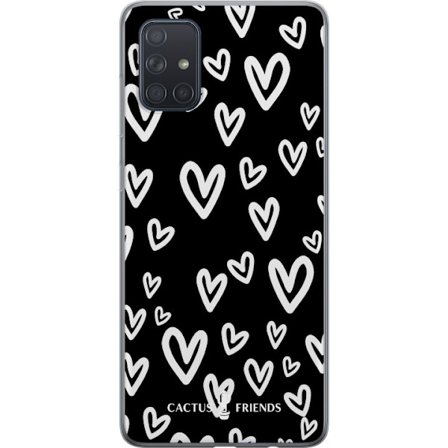 Yhteensopiva Puhelinkuori Samsung Samsung Galaxy A71 Cactus and Friends - Handdrawn Love Chaos