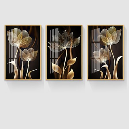 Stue dekorative maleri 30*40*3-Blomst, Hotell bakrom d