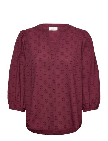 Kaenya Blouse 3/4 Sl Burgundy Kaffe