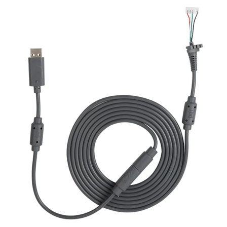 Xbox 360 USB 4-stifts Gamepad Breakaway-kabel Ersättningssladd Adapter Grå