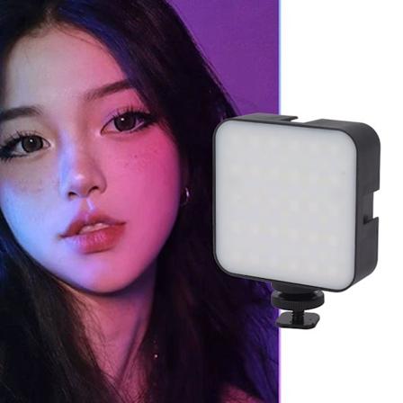 Mini-täyttövalo 900LM Valkoinen valo RGB Värilämpötila Kannettava LED-puhelinvalo Livestreamaukseen Videokonferenssiin