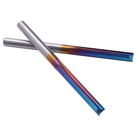 10 stk 3.175 Belagte Lige Endemølle 2 Fløjte Karbid til MDF Gravering