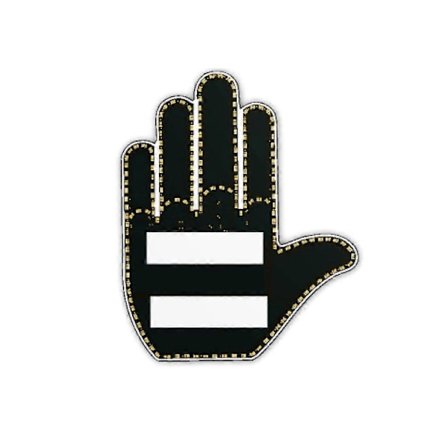 Finger Light LED Bil Bakrute Skilt, Bil Finger Gest Lys