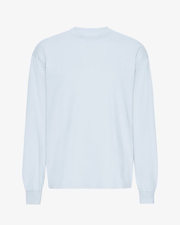 Oversized Organic LS T-Shirt - Polar Blue - Male - M