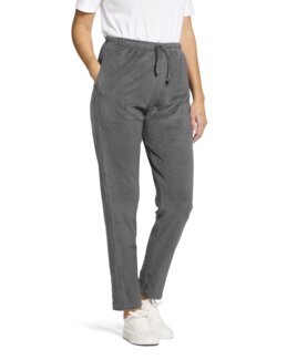 Mjuk byxa i terry fleece Karla Mörkgrå - 40 - Åshild