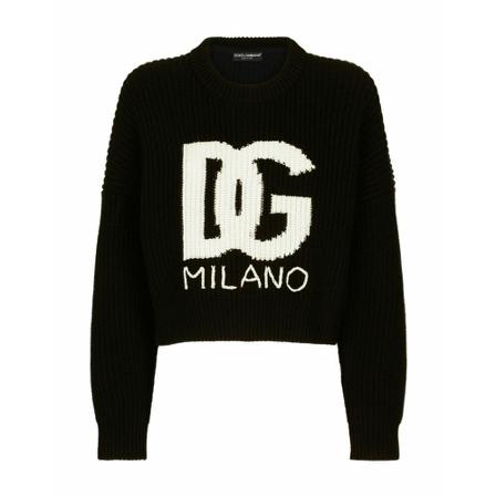 Dolce & Gabbana, Sweatshirts Czarny, Kobieta, Rozmiar: M