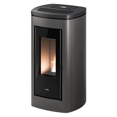Stufa a pellet Cadel Eclipse Plus 11 10,5 kW ad aria canalizzata WiFi Titanium